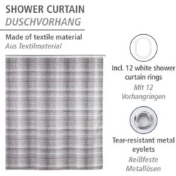 Wenko Duschvorhang Leblon Polyester 180 Cm X 200 Cm Waschbar 9 Wenko Duschvorhang Leblon Polyester 180 Cm X 200 Cm Waschbar -Wenko 4008838329917 1068 02