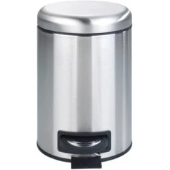 Wenko Treteimer Leman Speedy Edelstahl Matt 3 L -Wenko 4008838331255 1068 S 02