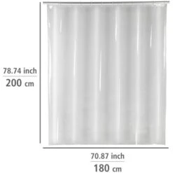 Wenko Duschvorhang Salda PEVA 180 Cm X 200 Cm -Wenko 4008838334447 1068 05