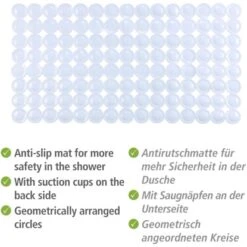 Wenko Wanneneinlage Belem 67,5 Cm X 36 Cm Weiß 12 Wenko Wanneneinlage Belem 67,5 Cm X 36 Cm Weiß -Wenko 4008838345634 1068 03