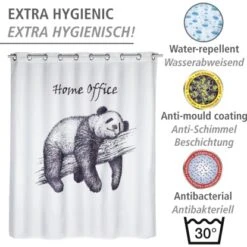 Wenko Anti-Schimmel Duschvorhang Home Office Flex Polyester 180 Cm X 200 Cm -Wenko 4008838347157 1068 03