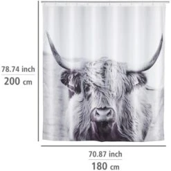 Wenko Duschvorhang Yak Polyester 180 Cm X 200 Cm Waschbar -Wenko 4008838347331 1068 05