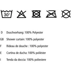 Wenko Anti-Schimmel Duschvorhang Lagoa Polyester 180 Cm X 200 Cm -Wenko 4008838347539 1068 06