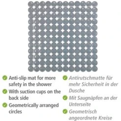 Wenko Duscheinlage Belem 54 Cm X 54 Cm Grau 12 Wenko Duscheinlage Belem 54 Cm X 54 Cm Grau -Wenko 4008838350454 1068 03