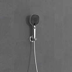 Wenko Duschkopfhalter Liberta Befestigen Ohne Bohren Chrom -Wenko 4008838354087 1068 AB 03