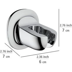 Wenko Duschkopfhalter Liberta Befestigen Ohne Bohren Chrom -Wenko 4008838354087 1068 AI 02