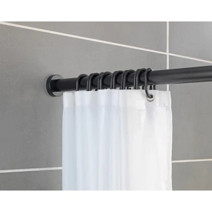 Wenko Teleskop-Duschvorhangstange Luz Ausziehbar Rostfrei 70 Cm - 115 Cm Schwarz 8 Wenko Teleskop-Duschvorhangstange Luz Ausziehbar Rostfrei 70 Cm - 115 Cm Schwarz – Bild 6