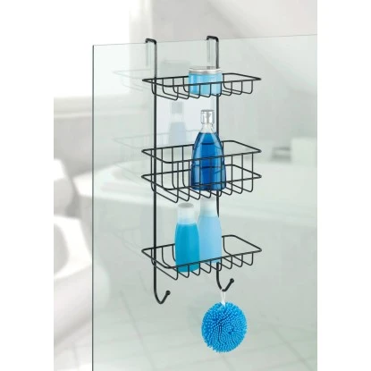 Wenko Duschregal Revigo Mit 3 Ablagen 22,5 Cm X 57 Cm X 18,5 Cm Schwarz 5 Wenko Duschregal Revigo Mit 3 Ablagen 22,5 Cm X 57 Cm X 18,5 Cm Schwarz – Bild 3