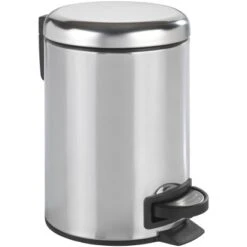 Wenko Treteimer Leman Speedy Edelstahl Glänzend 3 L