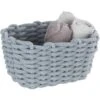 Wenko Aufbewahrungskorb Tia M Grau Aus Gestrickter Baumwollschnur -Wenko 4008838373958 1068 01