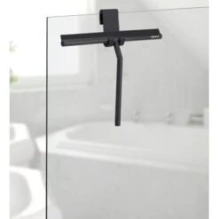 Wenko Badezimmerwischer Mola XXL Mit Breiter Wischfläche Aus Silikon Schwarz -Wenko 4008838378083 1068 05