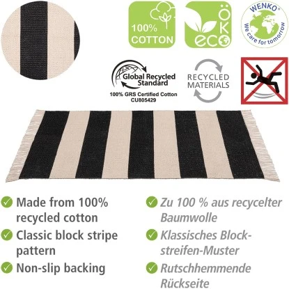 Wenko Badematte Kasi Aus Zertifizierter Recycelter Baumwolle 4 Wenko Badematte Kasi Aus Zertifizierter Recycelter Baumwolle – Bild 2