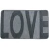 Wenko Badteppich Memory Foam Love 50 Cm X 80 Cm Grau -Wenko 4008838455371 1068 01