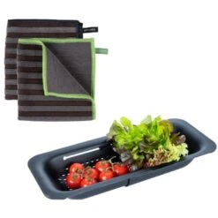 WENKO Küchensieb »Sivo«, & Mikrofasertuch Migro, 3-tlg., Ausziehbares Spülsieb 12 WENKO Küchensieb »Sivo«, & Mikrofasertuch Migro, 3-tlg., Ausziehbares Spülsieb -Wenko 498183db9e65203b3c3bb01e4f3347f0