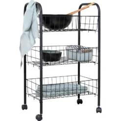 WENKO Regalwagen »Florenz«, 3 Ablagen