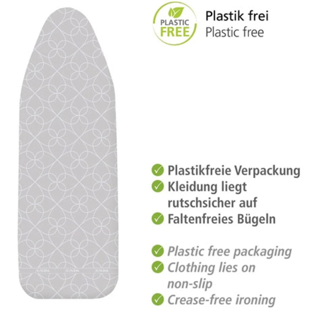 WENKO Bügelbrettbezug »Alu XL«, 100% Baumwolle, 140 X 48 Cm 4 WENKO Bügelbrettbezug »Alu XL«, 100% Baumwolle, 140 X 48 Cm – Bild 2