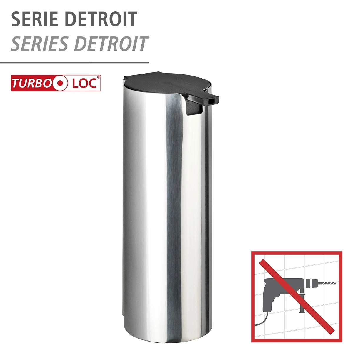 Wenko Turbo-Loc® Seifenspender „Detroit“ 4 Wenko Turbo-Loc® Seifenspender „Detroit“ – Bild 2