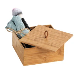 Wenko Bambus-Box Mit Deckel „Terramit“, M -Wenko 503040 Wenko Bambus Box mit Deckel Terramit M 23923100 07