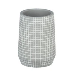 Wenko Zahnputzbecher „Ohrid“, Silber-grau