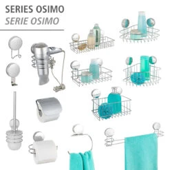 Wenko Toilettenpapierhalter „Osimo“, Befestigen Ohne Bohren, Static-Loc Plus -Wenko 503649 Wenko Toilettenpapierhalter Osimo Befestigen ohne bohren 24864100 06