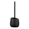 Wenko WC-Garnitur Badi Keramik Silikonborsten 13,5 X 38 X 13,5 Cm Schwarz