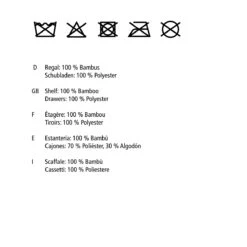 Wenko Regal Bahari Aus Bambus Mit 2 Körben, Bambus -Wenko 514336 Wenko Regal Bahari aus Bambus mit 2 Koerben Bambus 62216100 09