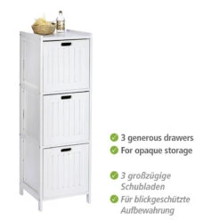 Wenko Regal Oslo 3 Schubladen, Echtholz, Badregal 11 Wenko Regal Oslo 3 Schubladen, Echtholz, Badregal -Wenko 514368 Wenko Regal Oslo 3 Schubladen Echtholz Badregal 21860100 02