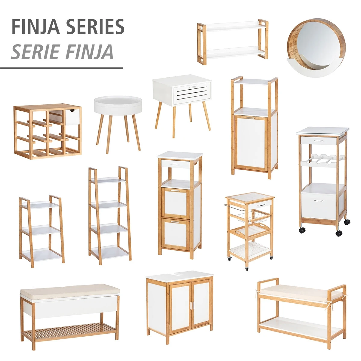 Wenko Waschbeckenunterschrank Finja, Waschbecken-Unterregal Aus Bambus/MDF 8 Wenko Waschbeckenunterschrank Finja, Waschbecken-Unterregal Aus Bambus/MDF – Bild 6