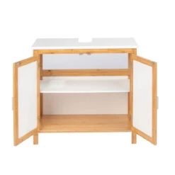 Wenko Waschbeckenunterschrank Finja, Waschbecken-Unterregal Aus Bambus/MDF 19 Wenko Waschbeckenunterschrank Finja, Waschbecken-Unterregal Aus Bambus/MDF -Wenko 514385 Wenko Waschbeckenunterschrank Finja Waschbecken Unterreg 50726100 09