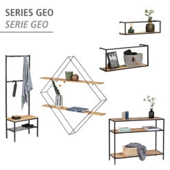 Wenko Konsolentisch Geo, Regal Mit 3 Ablagen -Wenko 514407 Wenko Konsolentisch Geo Regal mit 3 Ablagen 50767800 05