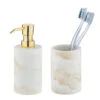 Wenko Seifenspender Und Zahnputzbecher Odos, Bad-Accessoire Set, 2-teilig -Wenko 514439 Wenko Seifenspender und Zahnputzbecher Odos Bad Accessoi 69586800 01