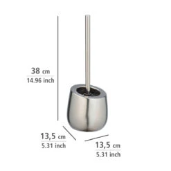 Wenko WC-Garnitur Badi Chrom Matt Keramik, WC-Bürstenhalter 13 Wenko WC-Garnitur Badi Chrom Matt Keramik, WC-Bürstenhalter -Wenko 514482 Wenko WC Garnitur Badi Chrom matt Keramik WC Buerstenhal 24140100 04