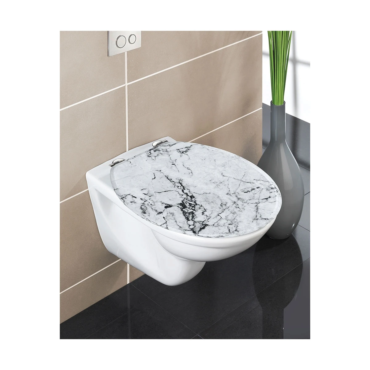 Wenko WC-Sitz Onyx, MDF 6 Wenko WC-Sitz Onyx, MDF – Bild 4