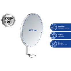 Wenko Turbo-Loc® Antibeschlagspiegel Edelstahl, Befestigen Ohne Bohren 17 Wenko Turbo-Loc® Antibeschlagspiegel Edelstahl, Befestigen Ohne Bohren -Wenko 514878 Wenko Turbo Loc Antibeschlagspiegel Edelstahl Befestigen 22734100 04