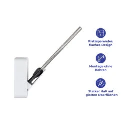 Wenko Static-Loc® WC-Garnitur Osimo, WC-Bürstenhalter Mit Silikon-Bürste -Wenko 514973 Wenko Static Loc WC Garnitur Osimo WC Buerstenhalter mit 24309100 03