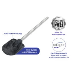 Wenko Static-Loc® WC-Garnitur Osimo, WC-Bürstenhalter Mit Silikon-Bürste -Wenko 514973 Wenko Static Loc WC Garnitur Osimo WC Buerstenhalter mit 24309100 06