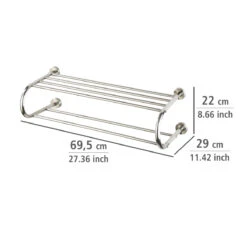 Wenko Wandregal Fastro Edelstahl, Rostfrei 10 Wenko Wandregal Fastro Edelstahl, Rostfrei -Wenko 515206 Wenko Wandregal Fastro Edelstahl rostfrei 21801100 03