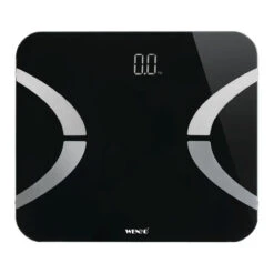 Wenko Analysewaage LED Mit Bluetooth Schwarz, Körperfettwaage