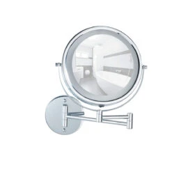 Wenko Power-Loc® LED Wandspiegel Lumi, 5-fach Vergrößerung, Befestigen Ohne Bohren -Wenko 515485 Wenko Power Loc LED Wandspiegel Lumi 5 fach Vergroesseru 3656530100 03