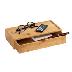 Wenko Bambus Box Terra Mit Schublade 2er Set -Wenko 515582 Wenko Bambus Box Terra mit Schublade 2er Set 69393800 05