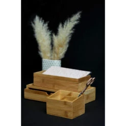 Wenko Bambus Box Terra Mit Schublade 2er Set -Wenko 515582 Wenko Bambus Box Terra mit Schublade 2er Set 69393800 06