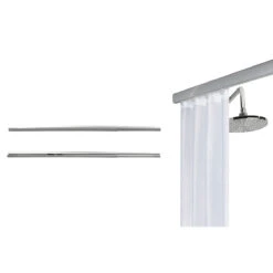 Wenko Teleskop-Duschschiene Era Chrom 75-125 Cm, Duschvorhangschiene -Wenko 516110 Wenko Teleskop Duschschiene Era Chrom 75 125 cm Duschvor 24501100 02