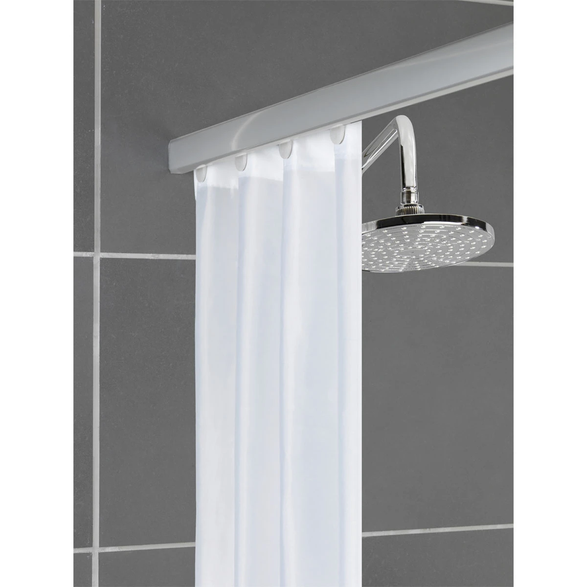 Wenko Teleskop-Duschschiene Era Chrom 75-125 Cm, Duschvorhangschiene – Bild 7