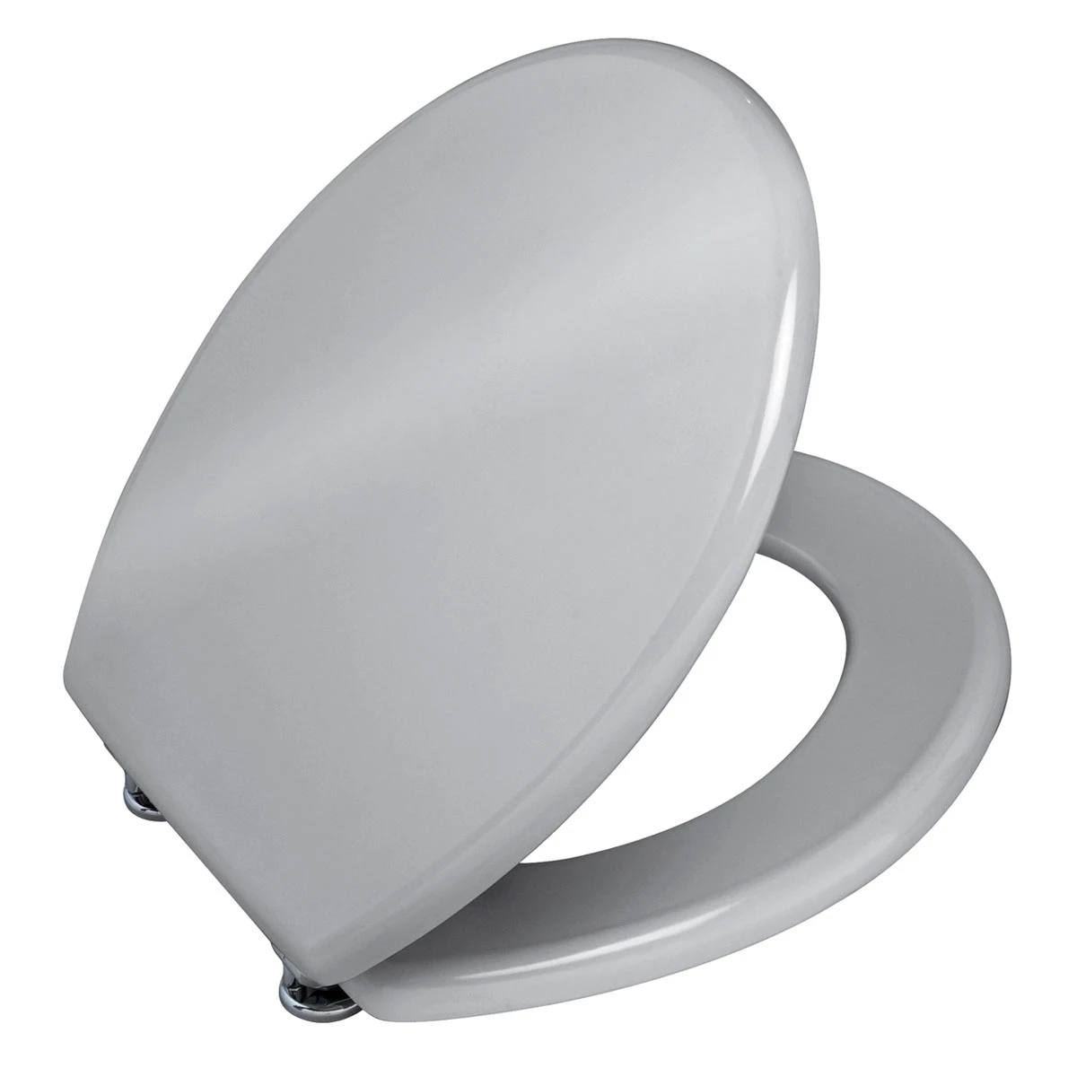Wenko WC-Sitz Prima Silber Glänzend, MDF 5 Wenko WC-Sitz Prima Silber Glänzend, MDF – Bild 3
