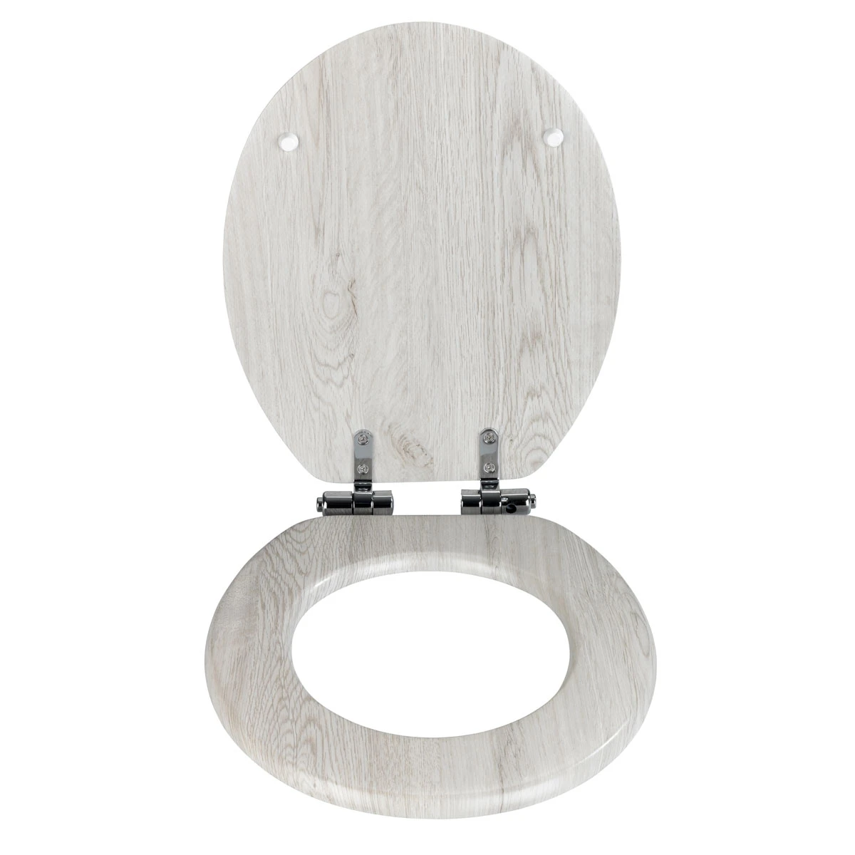 Wenko WC-Sitz Eiche Grau, Mit Absenkautomatik 4 Wenko WC-Sitz Eiche Grau, Mit Absenkautomatik – Bild 2