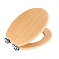 Wenko WC-Sitz Buche Natur, MDF, Mit Absenkautomatik -Wenko 516378 Wenko WC Sitz Buche Natur MDF mit Absenkautomatik 22979100 03