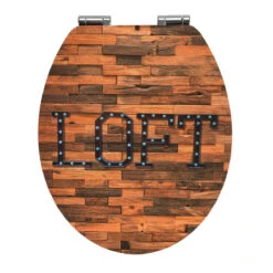 Wenko Premium WC-Sitz Loft, MDF, Mit Absenkautomatik