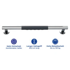 Wenko Edelstahl Wandhaltegriff Secura 50,5 Cm -Wenko 516396 Wenko Edelstahl Wandhaltegriff Secura 50 5 cm 23285100 03