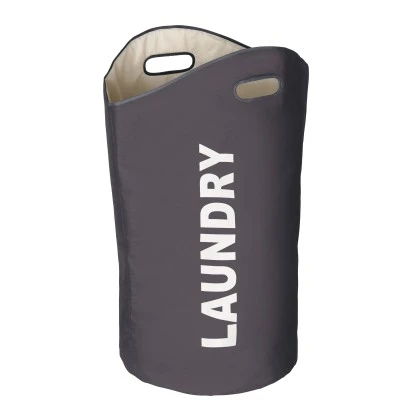 Wenko Wäschesammler Lumo Dunkelgrau-Beige 65 L 4 Wenko Wäschesammler Lumo Dunkelgrau-Beige 65 L – Bild 2