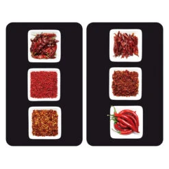 Wenko Herdabdeckplatte „Chili“, 2er Set